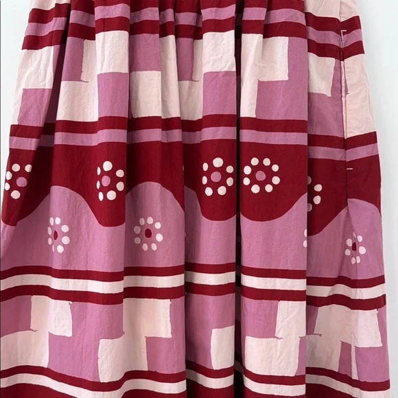 Madewell Red and Pink Maxi Dress L - Picture 4 of 4